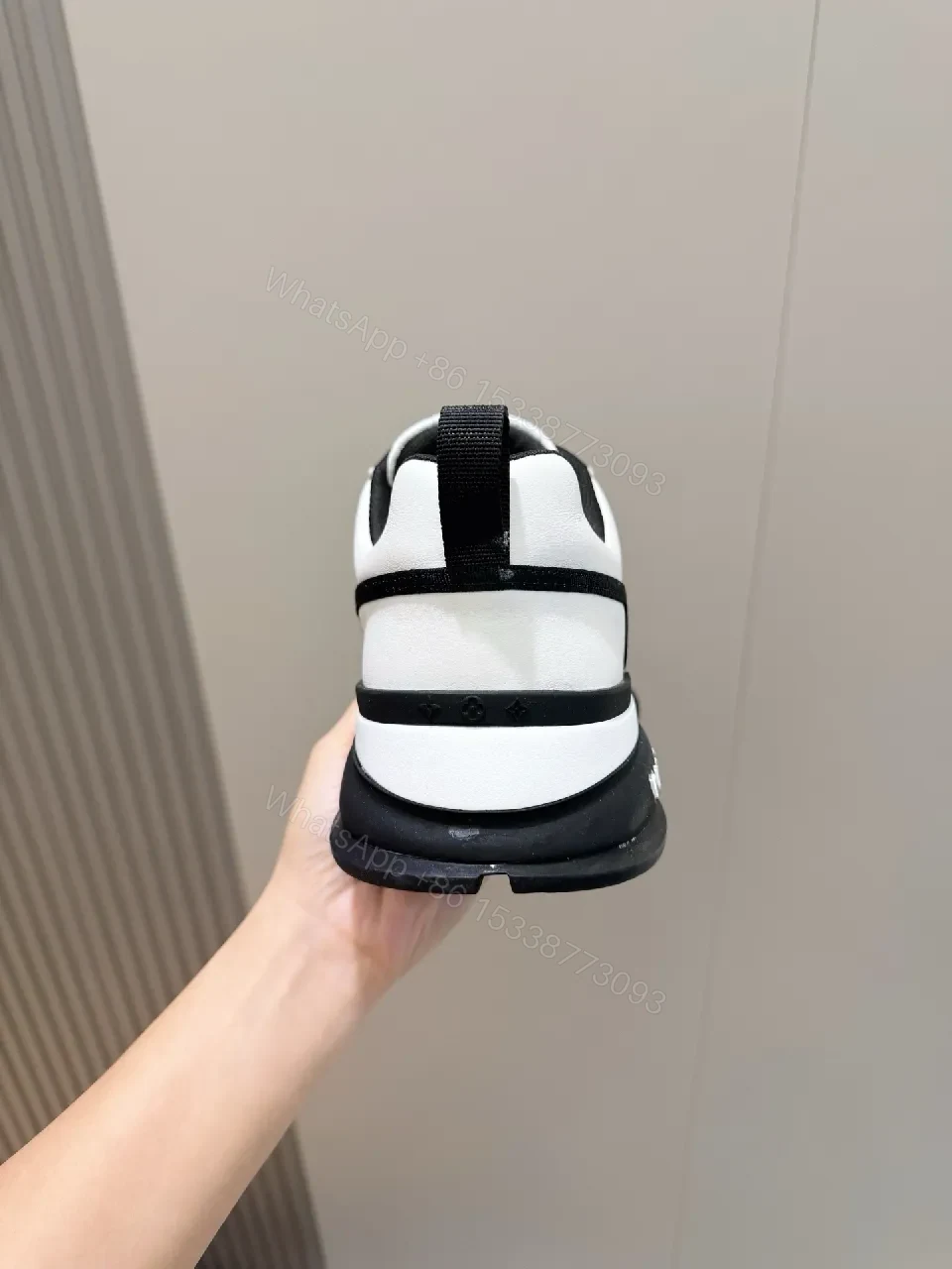 View 5 of White & Black Leather High-Tops with Luxe Detailing — Everyday Couture