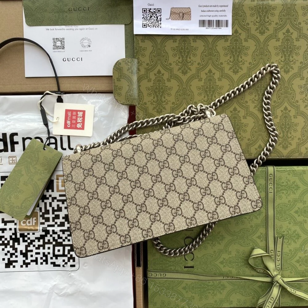 View 13 of Gucci Dionysus Small Shoulder Bag Beige And Ebony 25Cm 499623 92TJN 8660