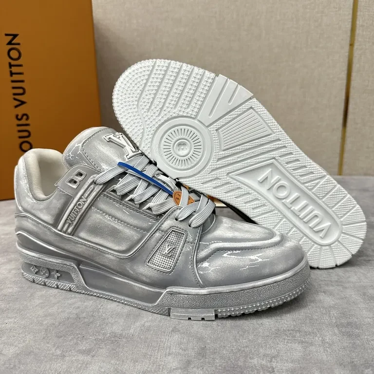 View 2 of Metallic LV High-Top Sneaker: All-Day Comfort & Luxury
