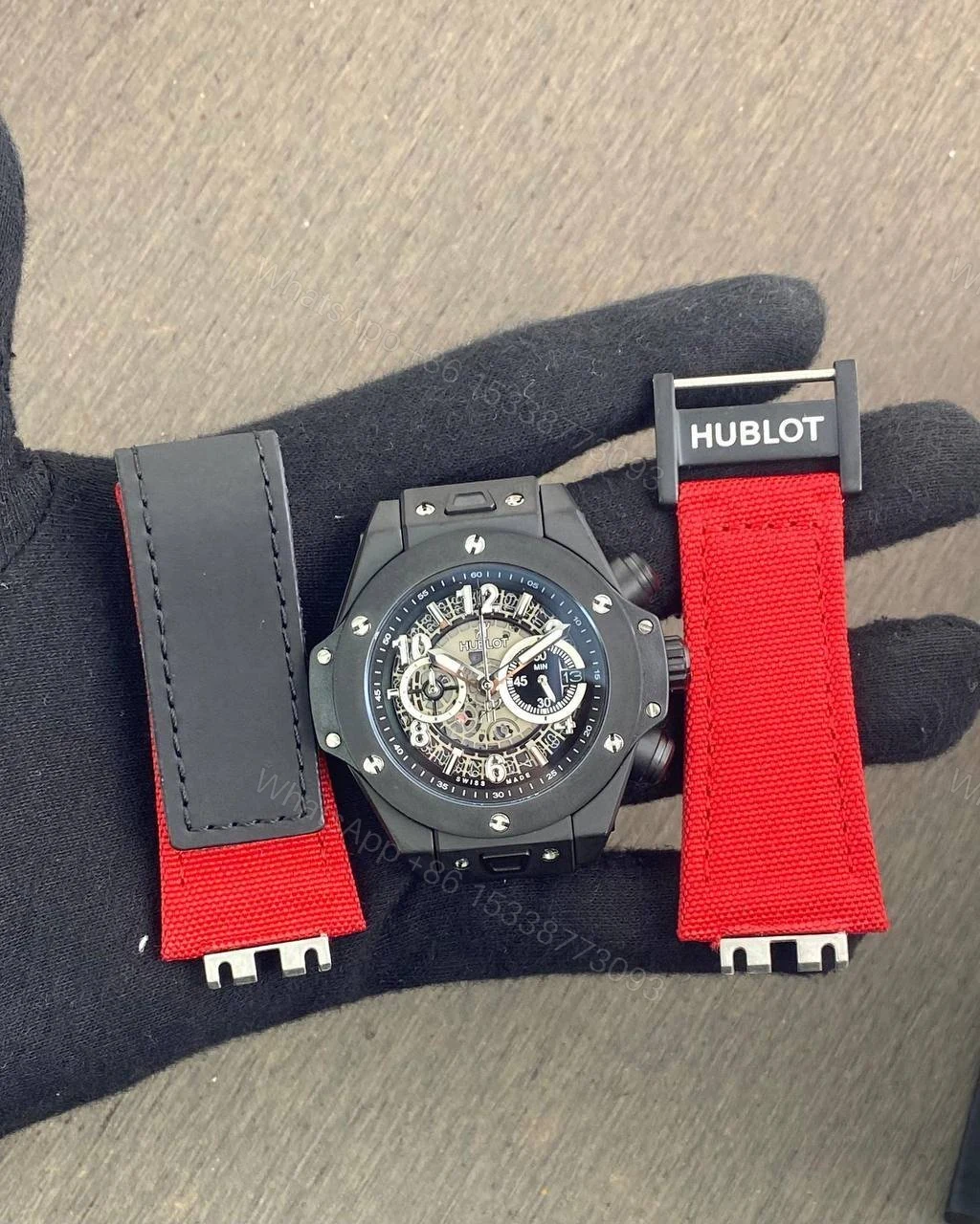 View 3 of Hublot Big Bang Unico Sorai Black 45mm Quartz