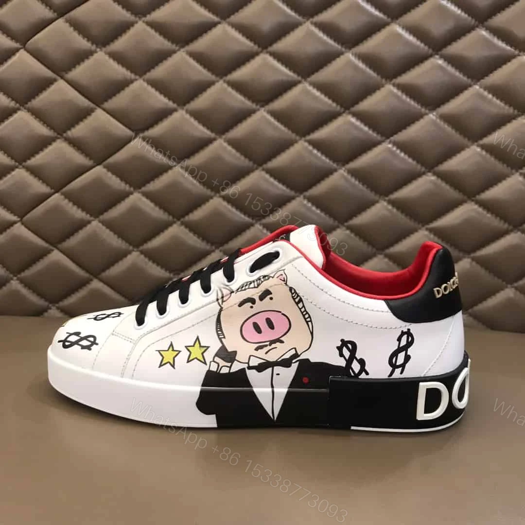 View 5 of DOLCE & GABBANA PORTOFINO PADRINO PIG SNEAKERS – DG27
