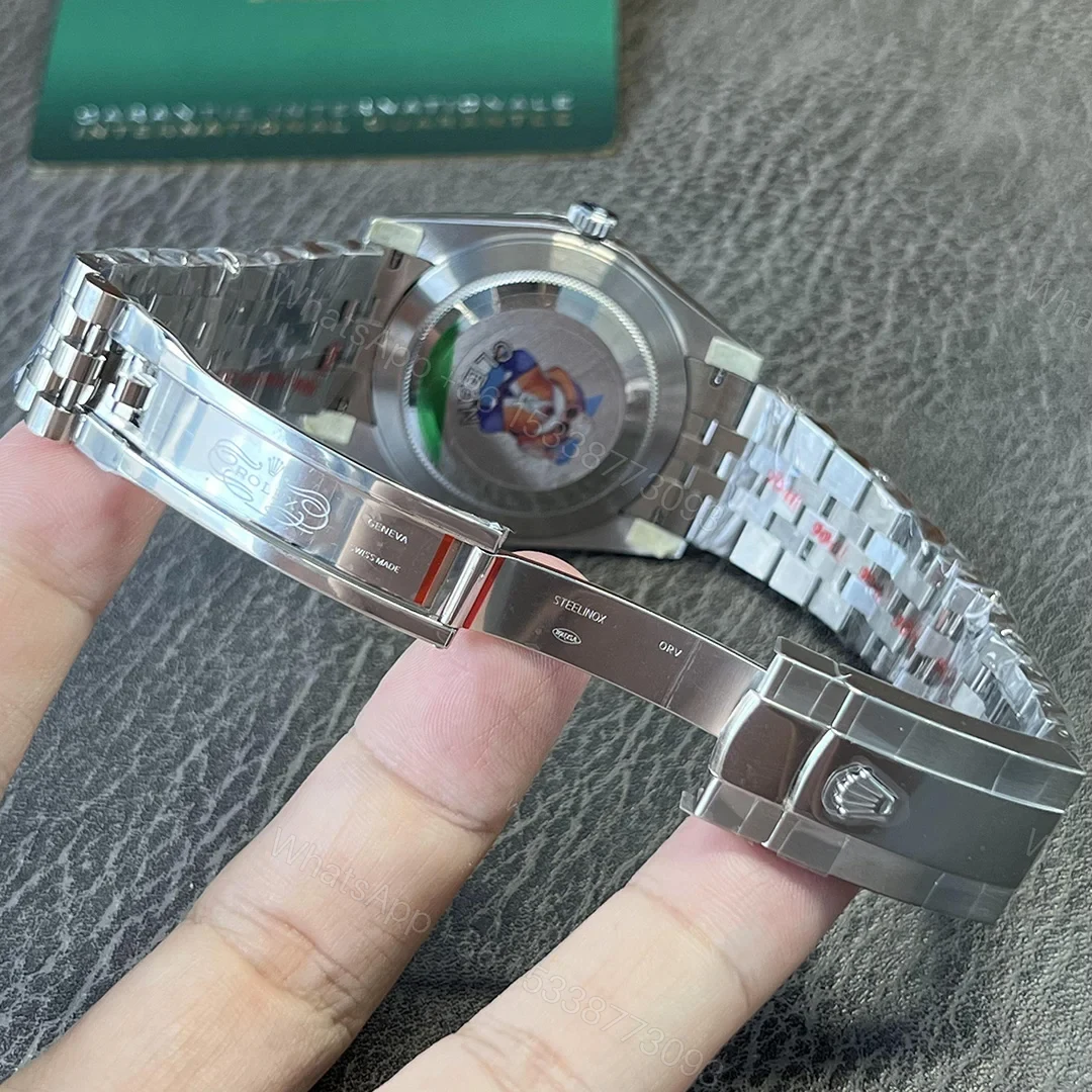 View 7 of Rolex Datejust Rhodium Dial 126334 Jubilee 41 mm