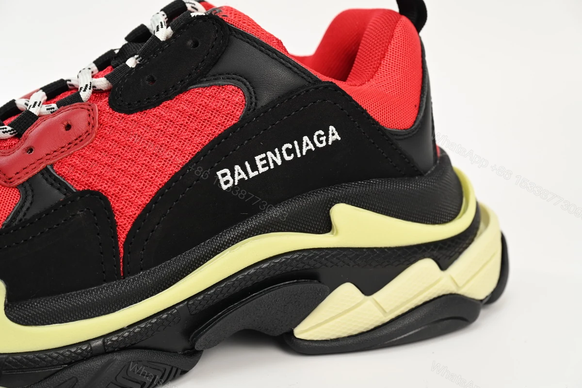 View 7 of Balenciaga Triple S Black Red Grey 483513 W06E1 1006