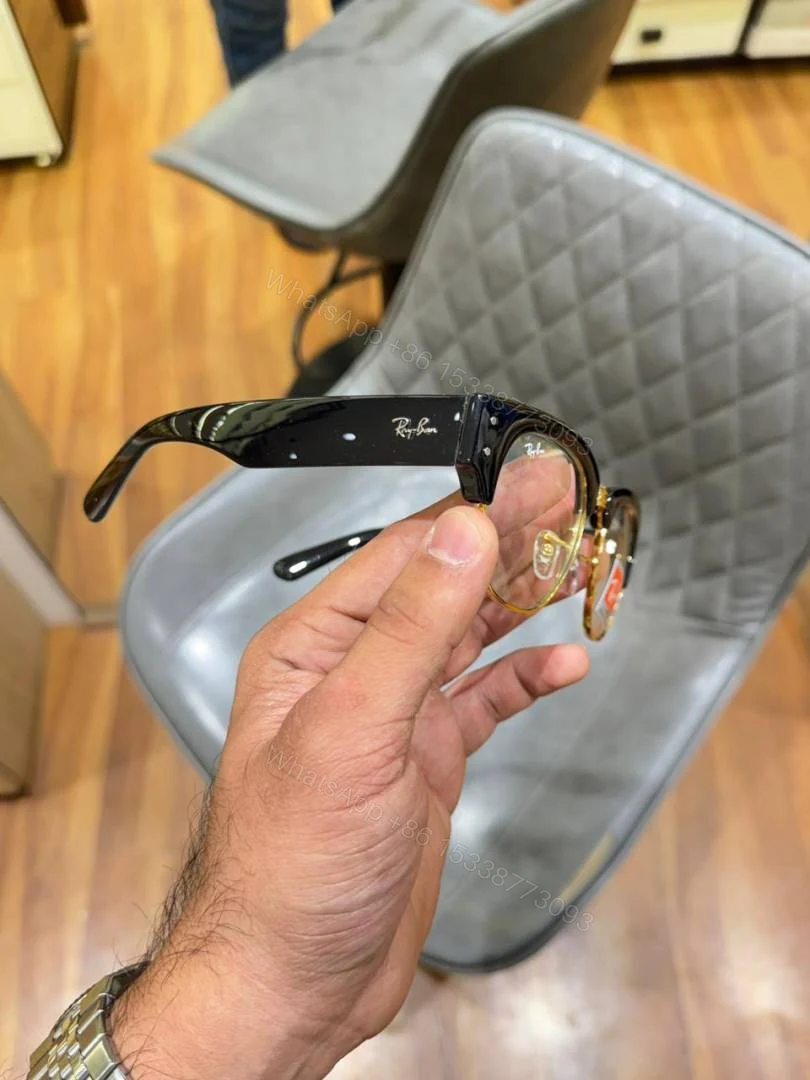 View 5 of First Copy Ray Ban 316 Gold Plano Premium Designer Sunglasses UV Protection Luxury Eyewear