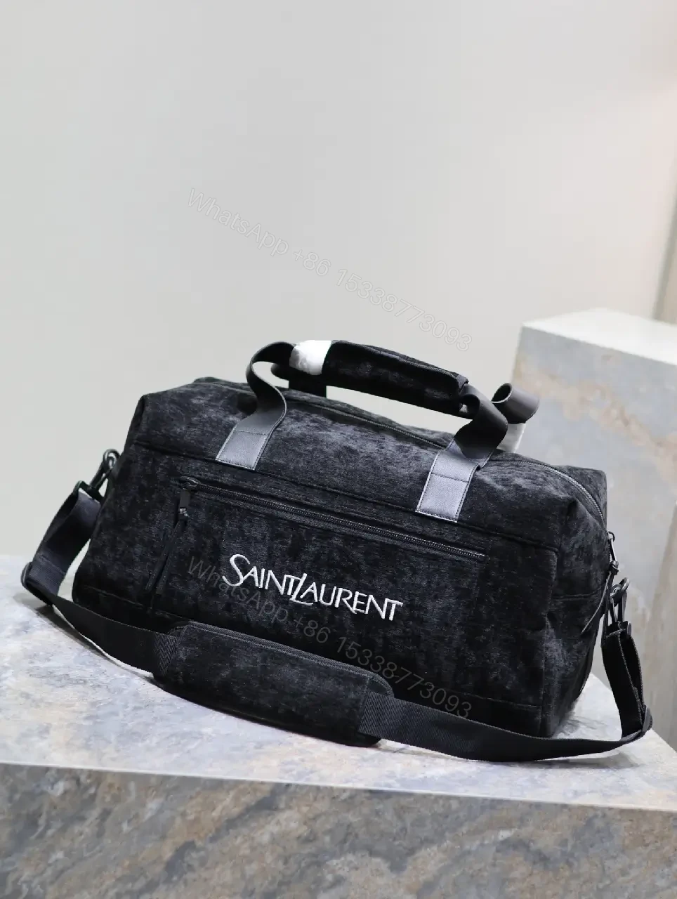 View 8 of Compact Luxe Duffel: Premium Textured Carryall with Subtle Detail