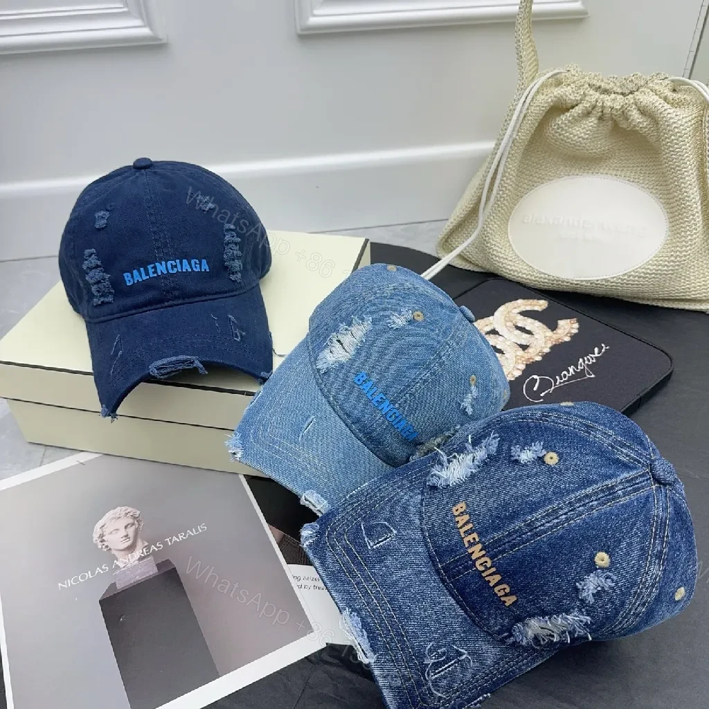 View 3 of Distressed Cotton Cap — Modern Edge, Logo-Centric Style