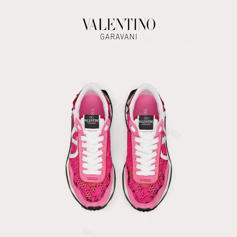 View 4 of Bold Pink Valentino Sneakers: Luxury Comfort All Day