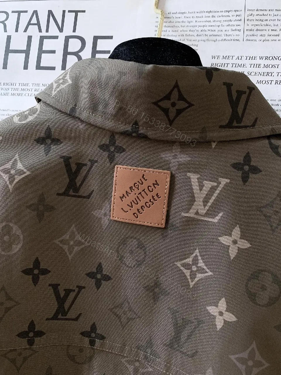 View 4 of Olive Monogram Jacket: Modern Luxury, All‐Day Comfort