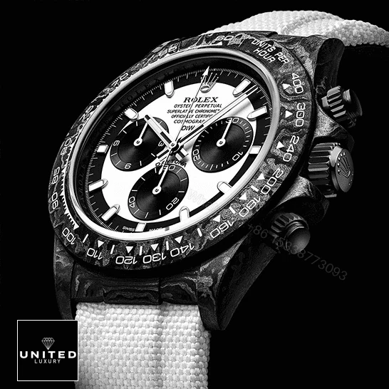 View 7 of Rolex Daytona Carbon Cosmograph Cream Dial 4130CR Replica