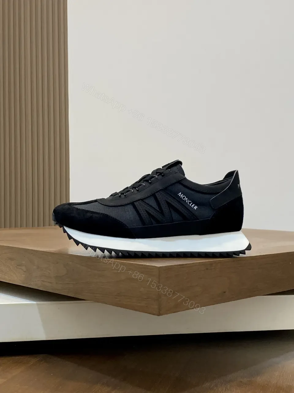 View 8 of Sporty Black Luxury Sneaker: All-Day Comfort, Moncler-Inspired