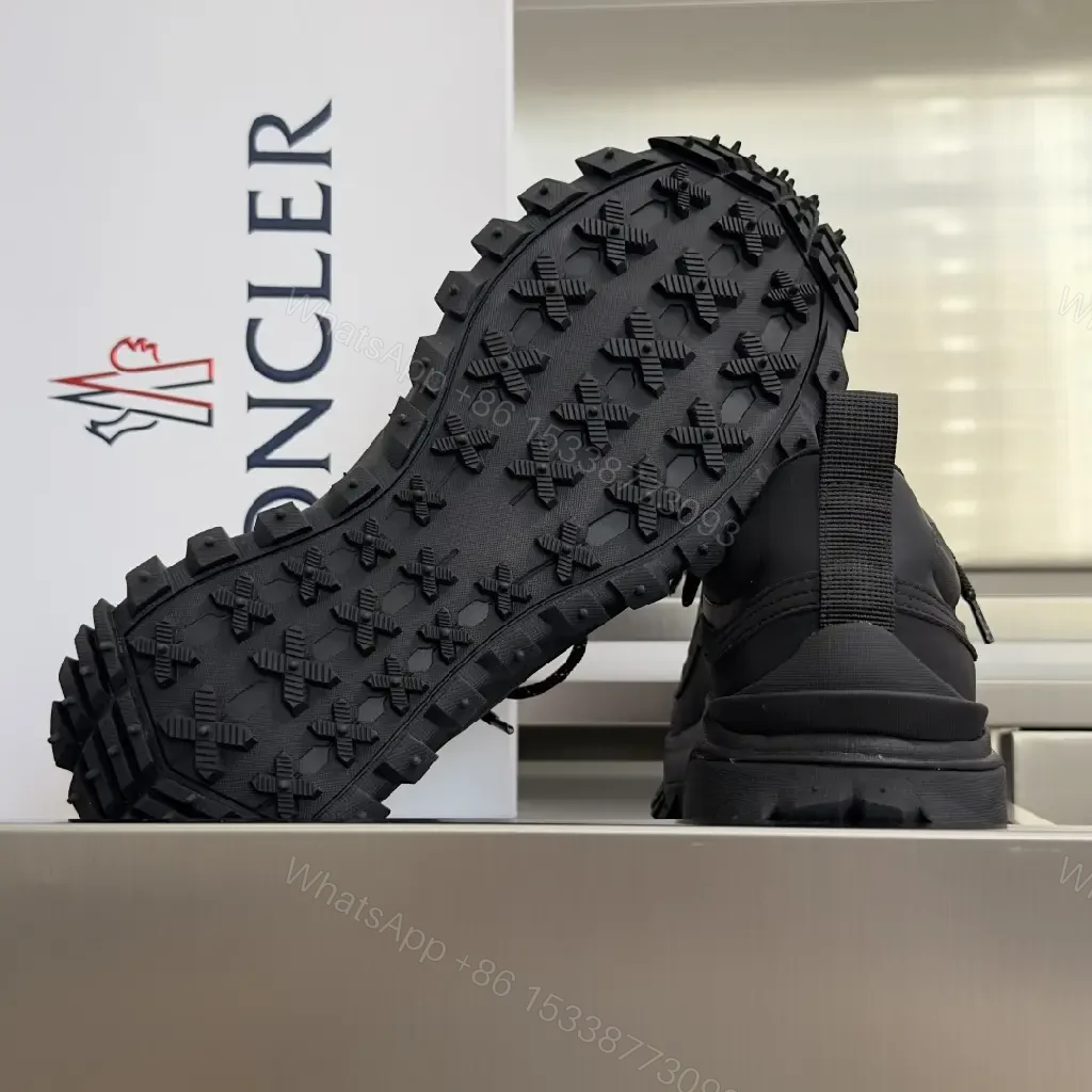 View 8 of Structured Black Utility Sneaker: Rugged Luxury, All-Day Comfort