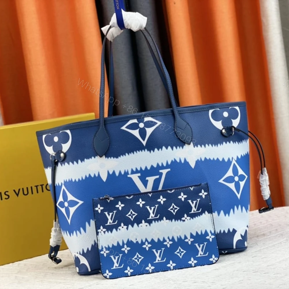 View 2 of Louis Vuitton Neverfull MM Monogram Escale Blue 31Cm