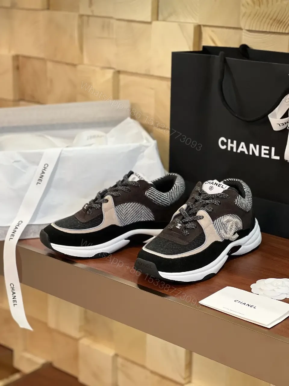 View 4 of Chic Chunky Runner Sneakers: Luxury Streetwear Comfort