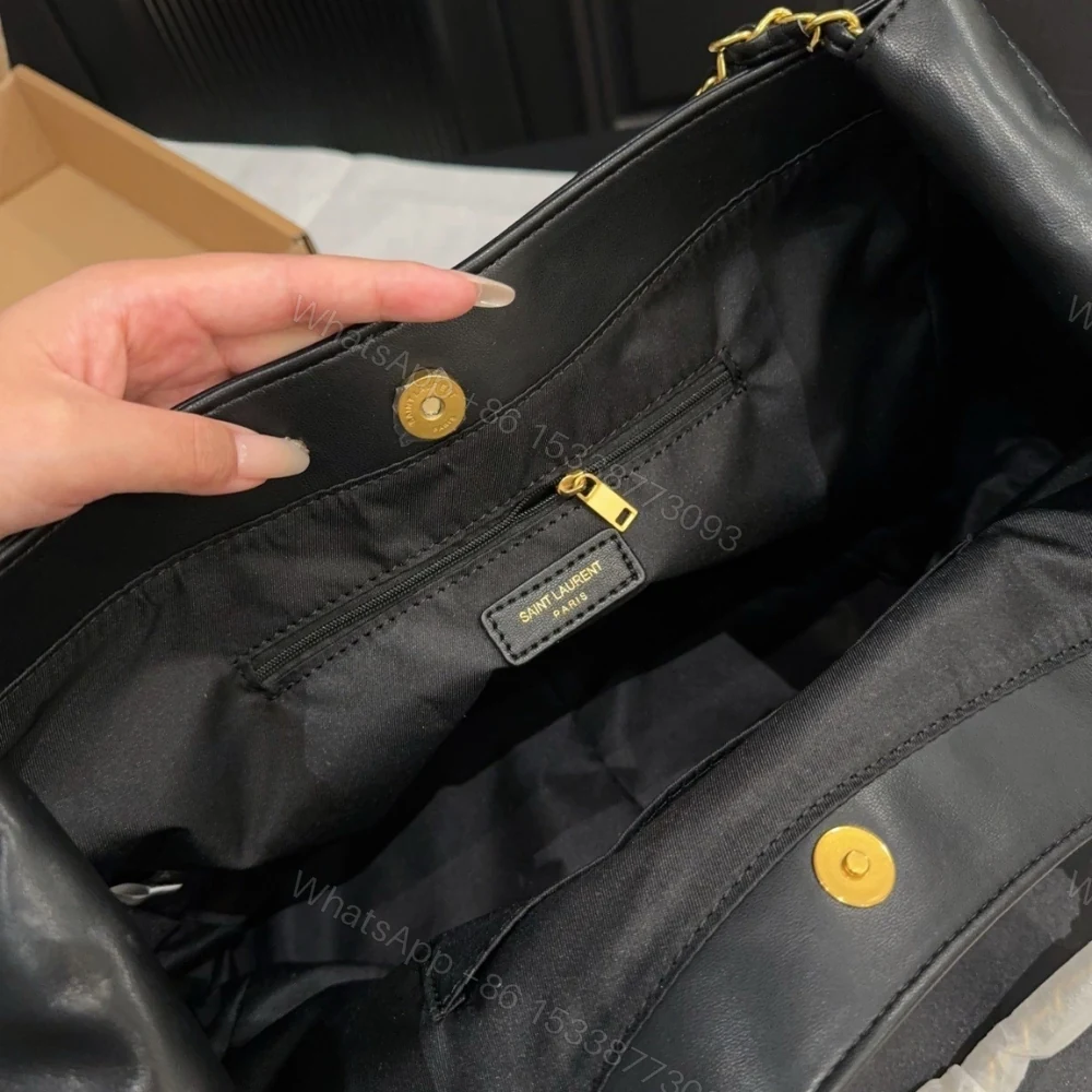 View 7 of Saint Laurent Chain Hobo Bag Black 30cm