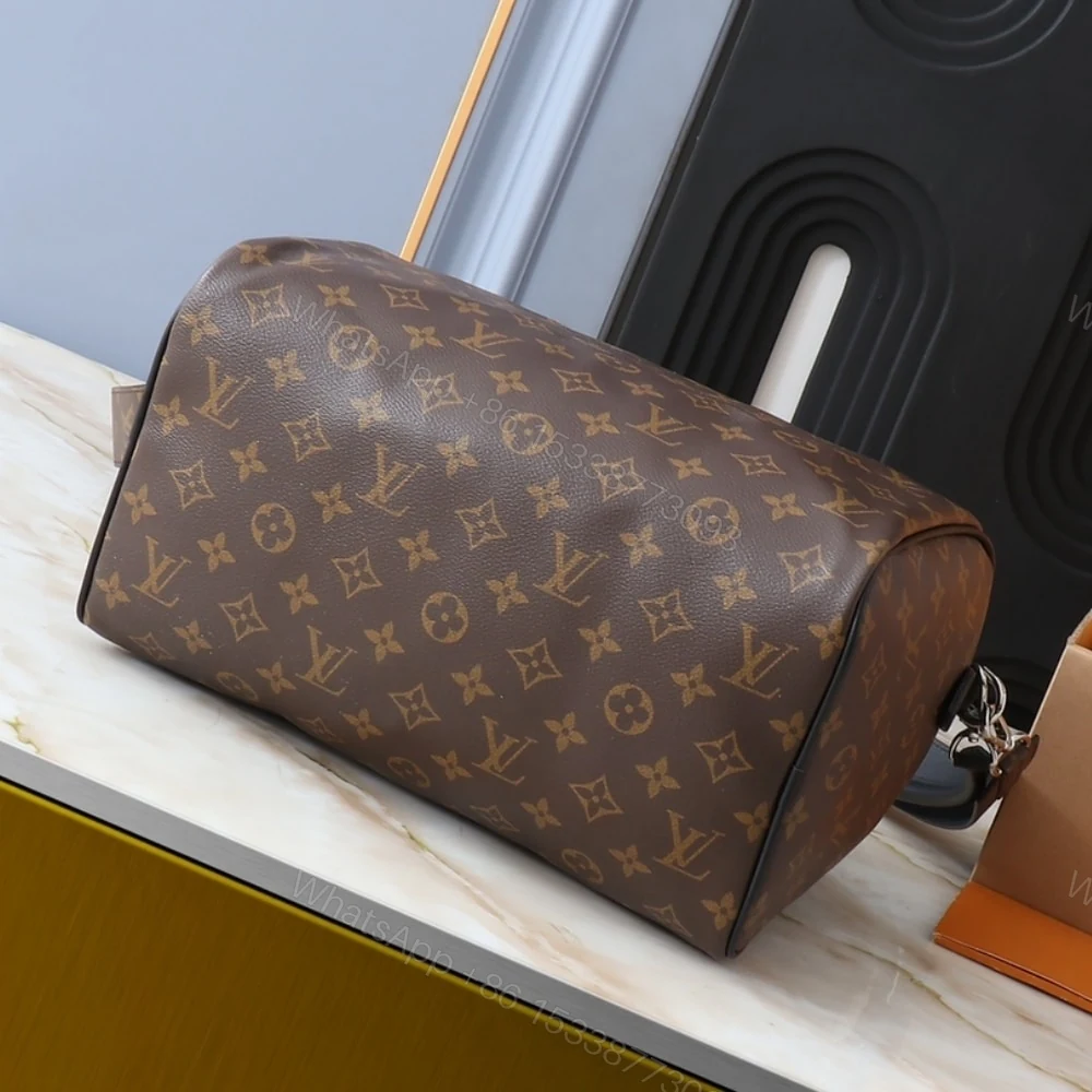 View 4 of Louis Vuitton Speedy Soft 30 Dark Brown 30Cm M12243