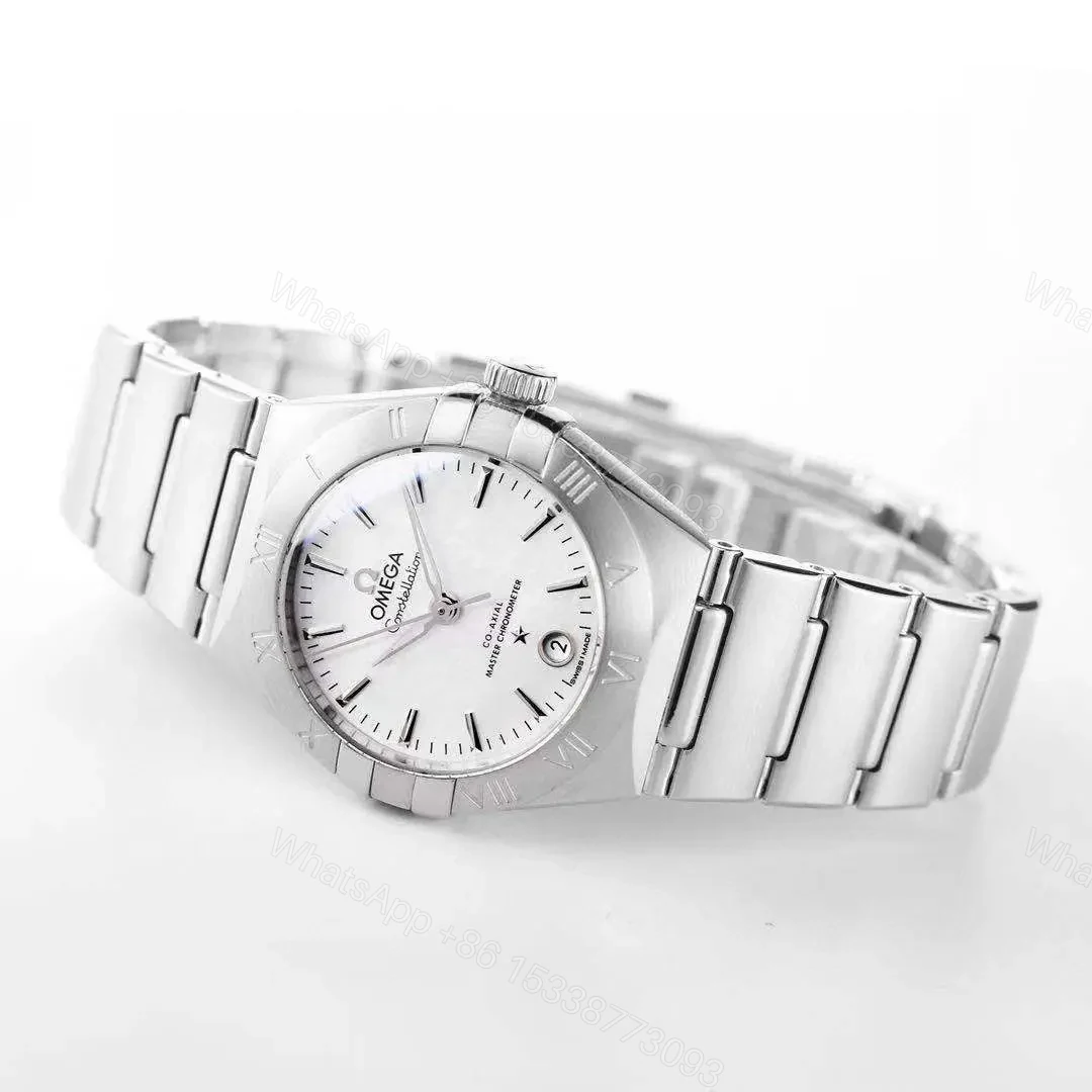 View 8 of Omega Constellation 29mm Women’s Watch V6 Version Silver Stainless Steel White Dial Sapphire Crystal 2023 Market Highest Edition