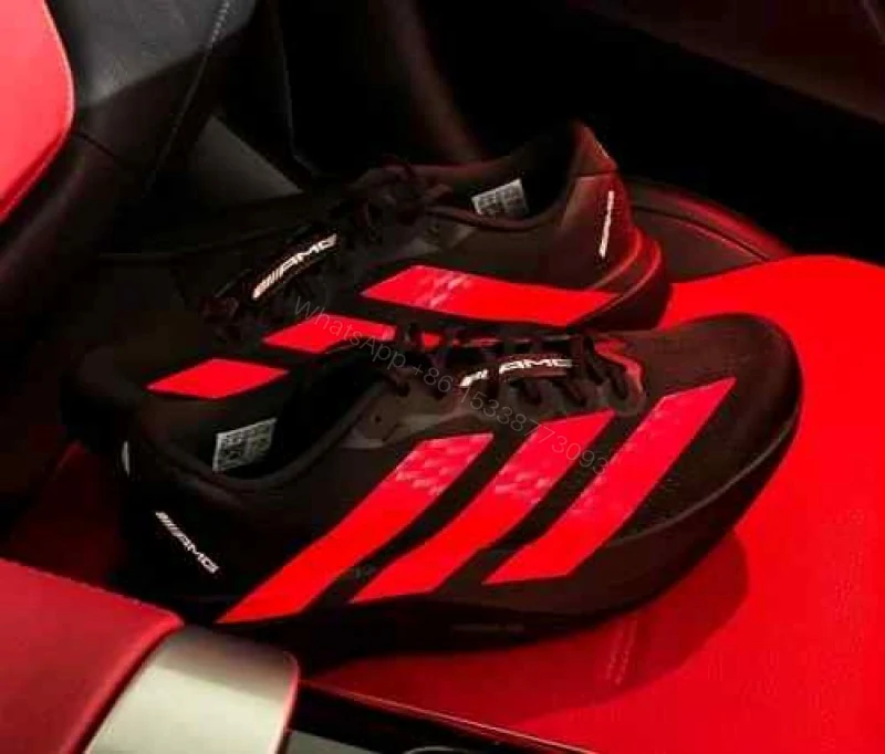 View 2 of First Copy Adidas Black Red Men’s Sneakers For Men
