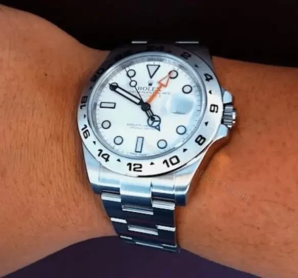 View 2 of Replica Rolex Explorer 2 White Dial