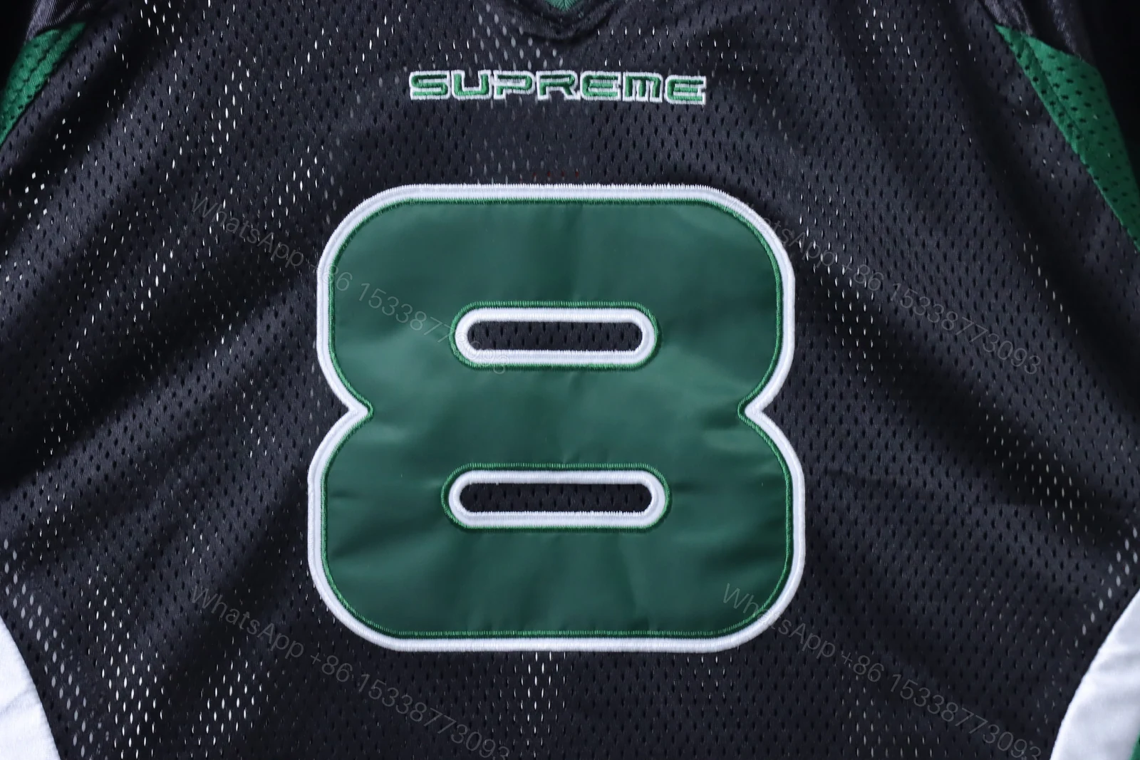 View 4 of Supreme x Martine Rose Mesh American Style Short Sleeve Football Jersey black