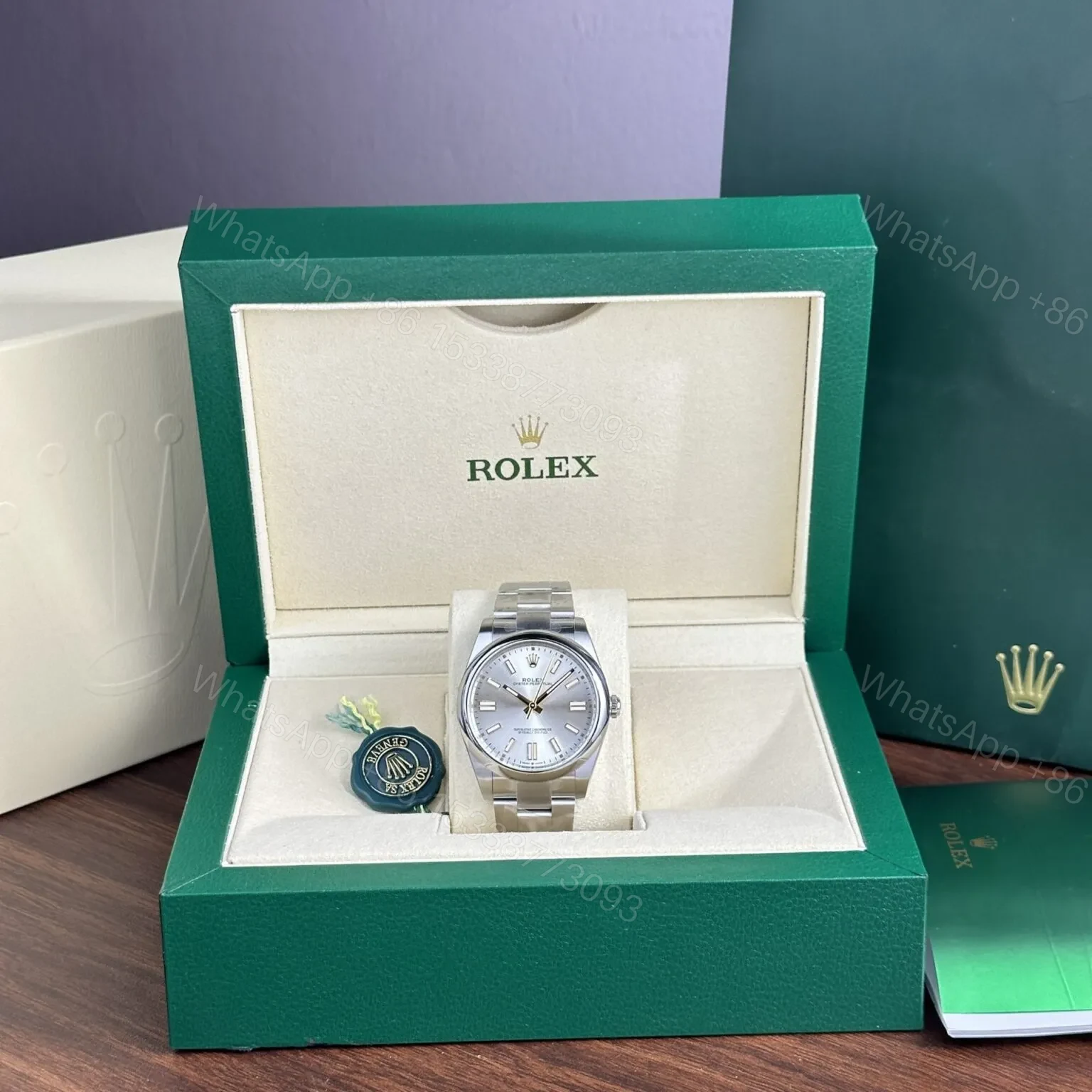 View 9 of Replica Rolex Oyster Perpetual Silver Dial 124300 41 mm