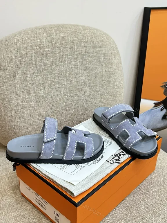 View 7 of Chic Leather Sandals: H-Accent Straps, All-Day Comfort