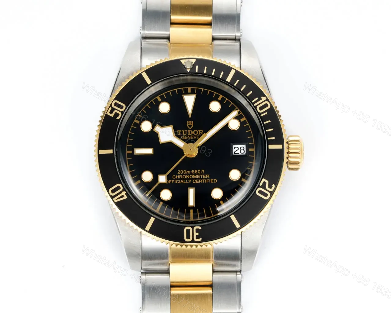 View 4 of Tudor Heritage Black Bay Black S&G Stainless Steel Yellow Gold Black Dial Bracelet 79733N-0008
