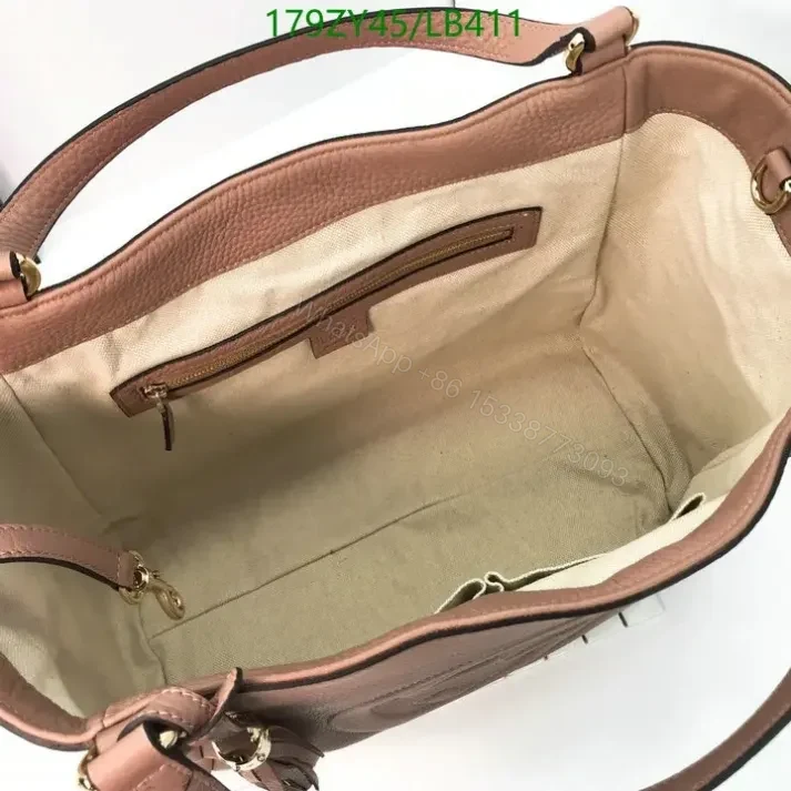 View 22 of Gucci Soho Brown Leather Shopping Bag Replica LB41126 – Premium 1:1
