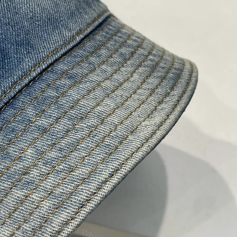 View 5 of Chic Prada Denim Bucket Hat â€” Luxury Everyday Wear