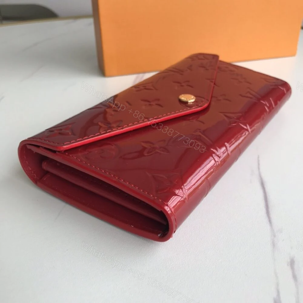 View 4 of Louis Vuitton Sarah Monogram Wallet Red 19Cm