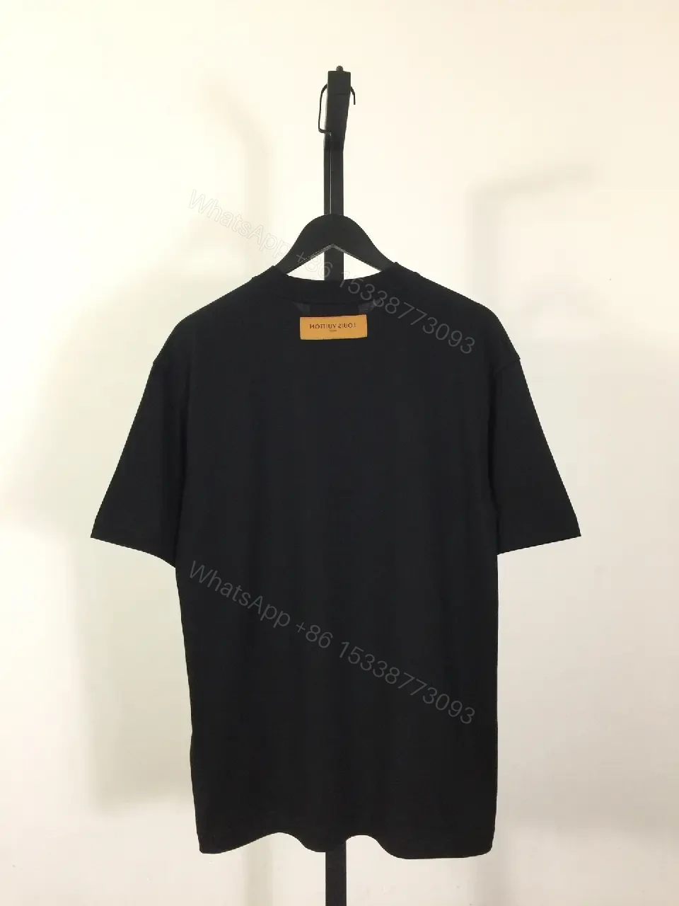 View 3 of Bold Graphic Tee Black + Cotton Blend + Streetwear + LV-inspired Logo + T-Shirt