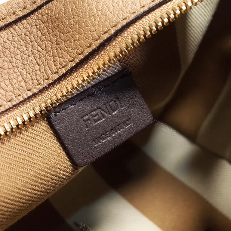 View 3 of Structured Monogram Tote: Modern Texture, Iconic Fendi-Style Details
