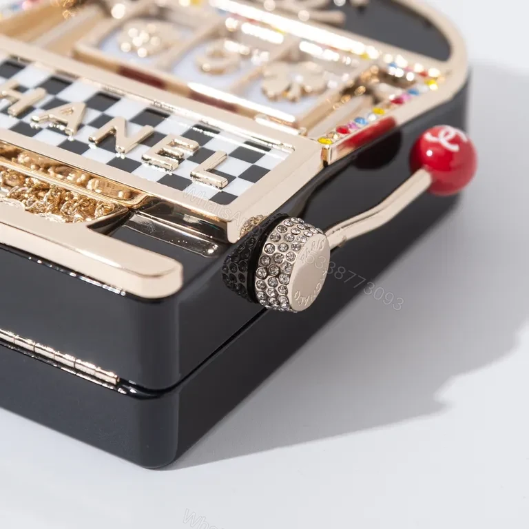 View 9 of Chanel-Inspired Mini Slot Bag â€” Glam Playful Luxury Bag