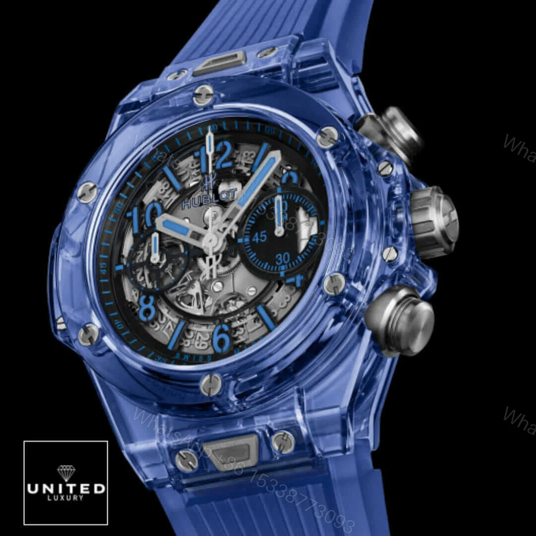 View 6 of Hublot Blue Sapphire Replica