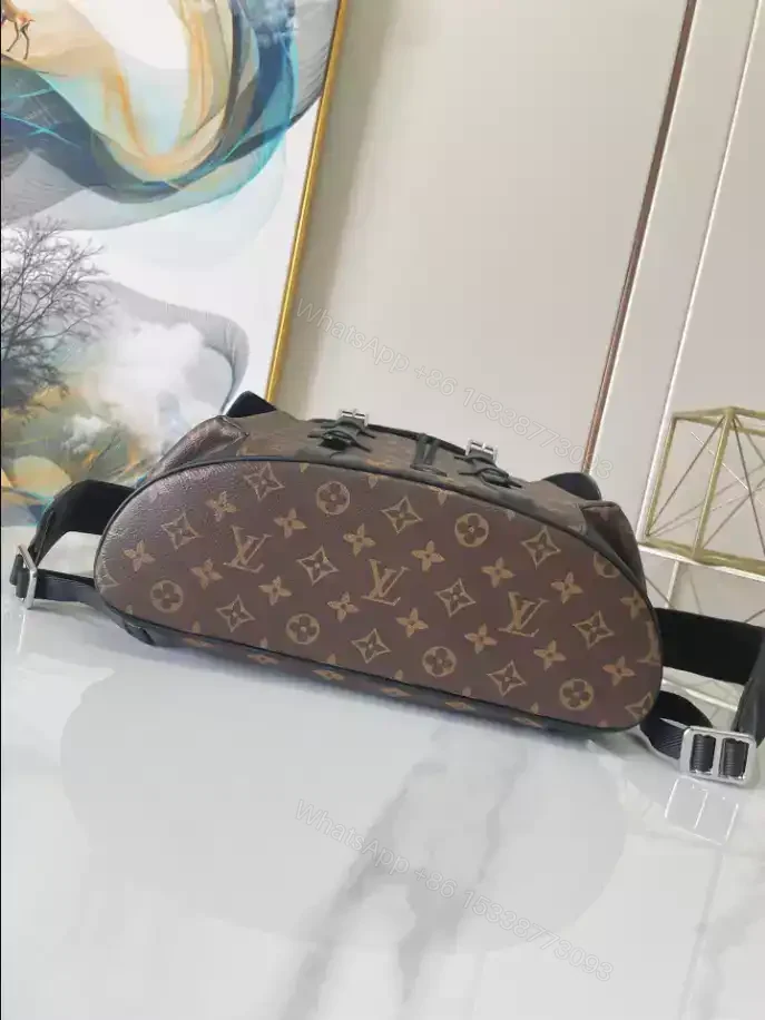 View 5 of LOUIS VUITTON CHRISTOPHER PM MONOGRAM MACASSAR CANVAS – LBV390