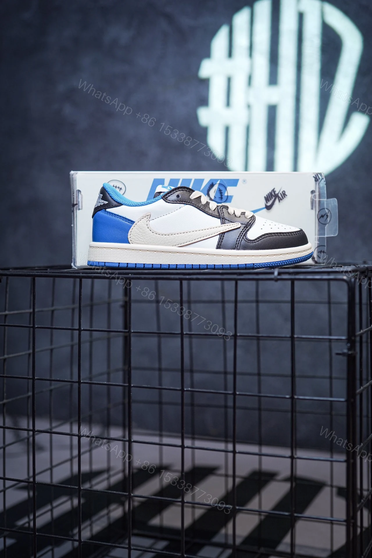 View 2 of Kid Shoes TS x Air Jordan 1 Low Fragment