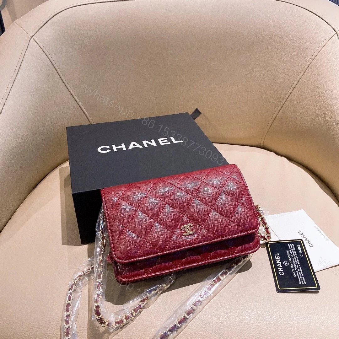 View 4 of CHANEL WOC MINI RED