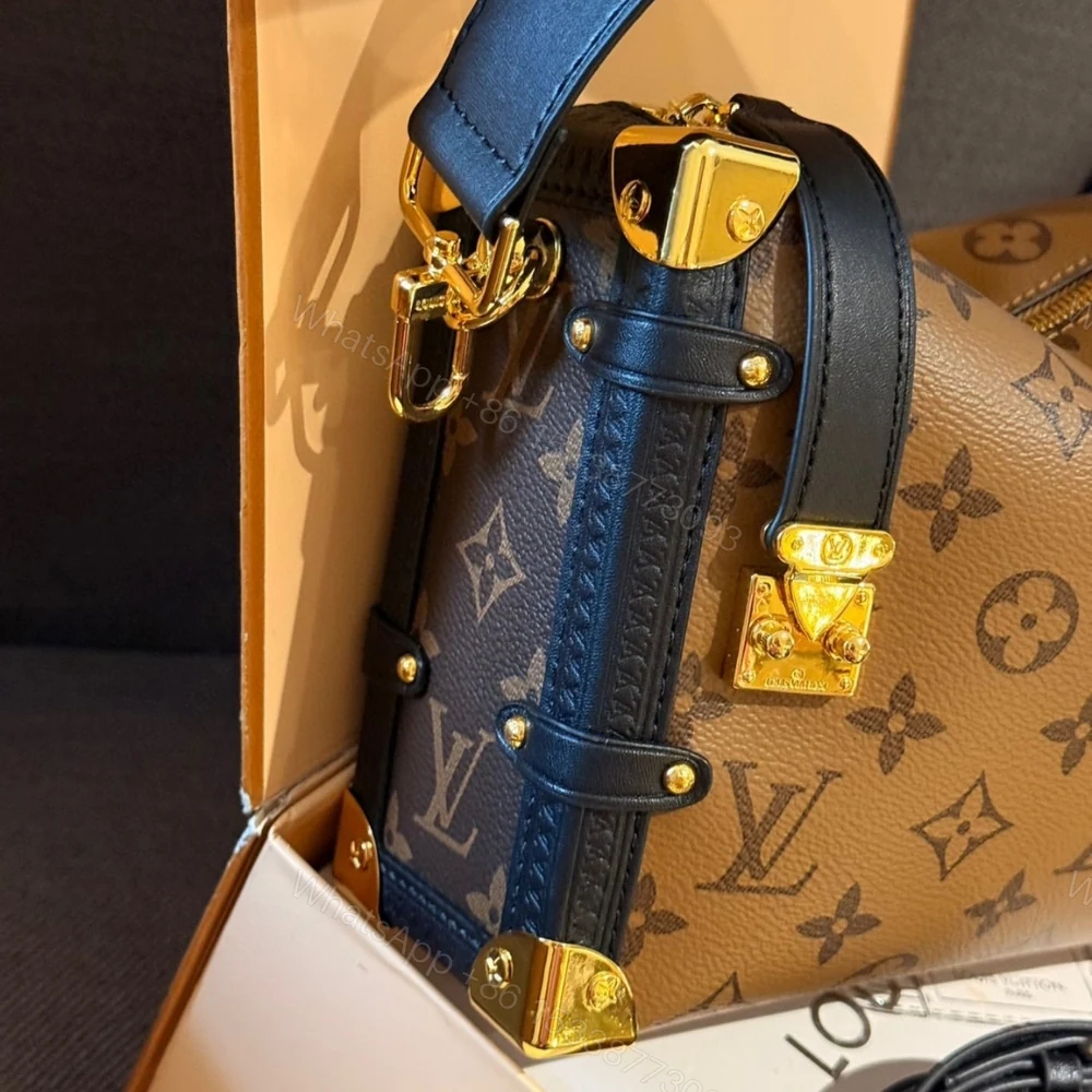 View 6 of Louis Vuitton Side Trunk Monogram Bag Brown 23Cm M47139