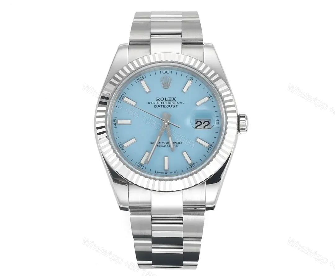 Clean Factory Clean Factory JVS Silver Blue Datejust 3235 Movement — view 1
