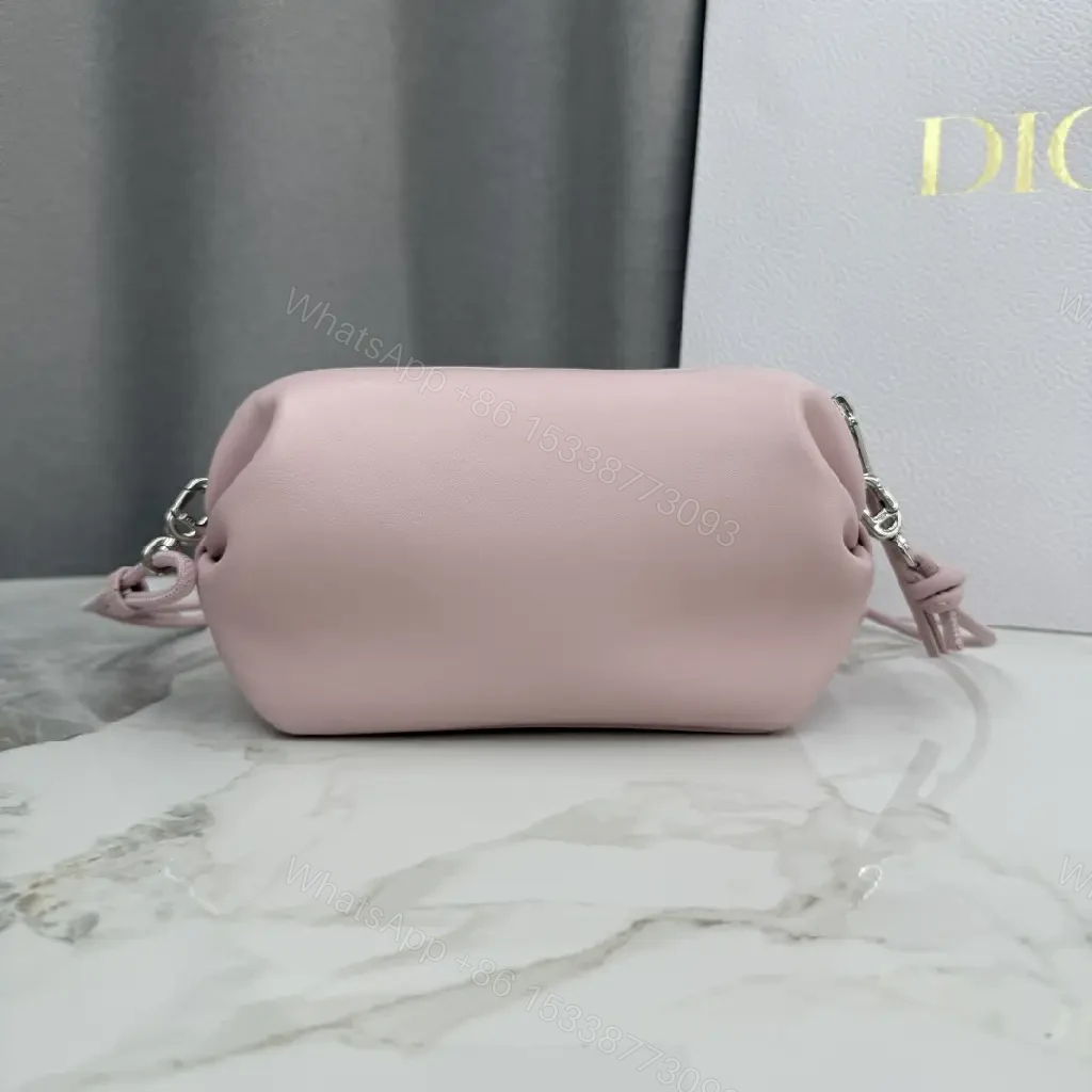 View 7 of Soft-Pink Leather Crossbody: Lightweight, Everyday Luxury Bag