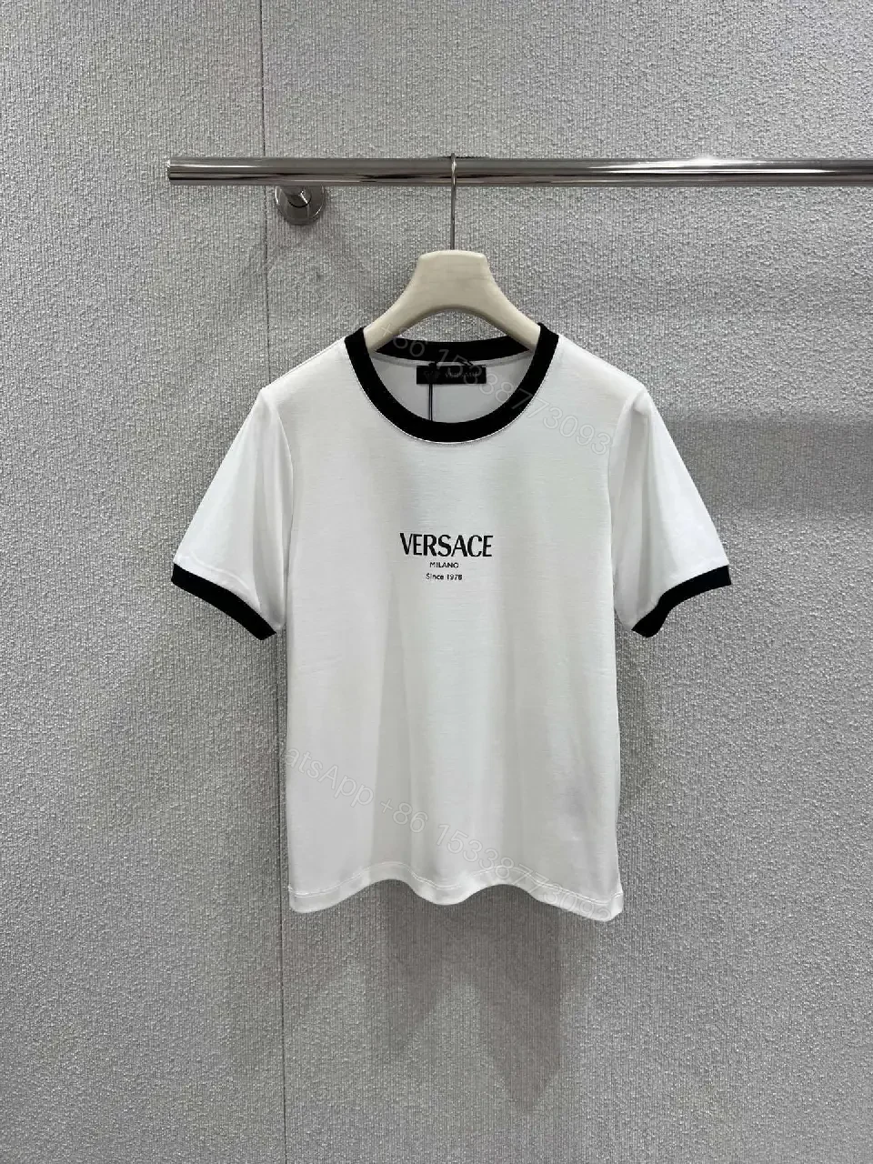 View 9 of Monochrome Versace Tee: Elevated Everyday Comfort