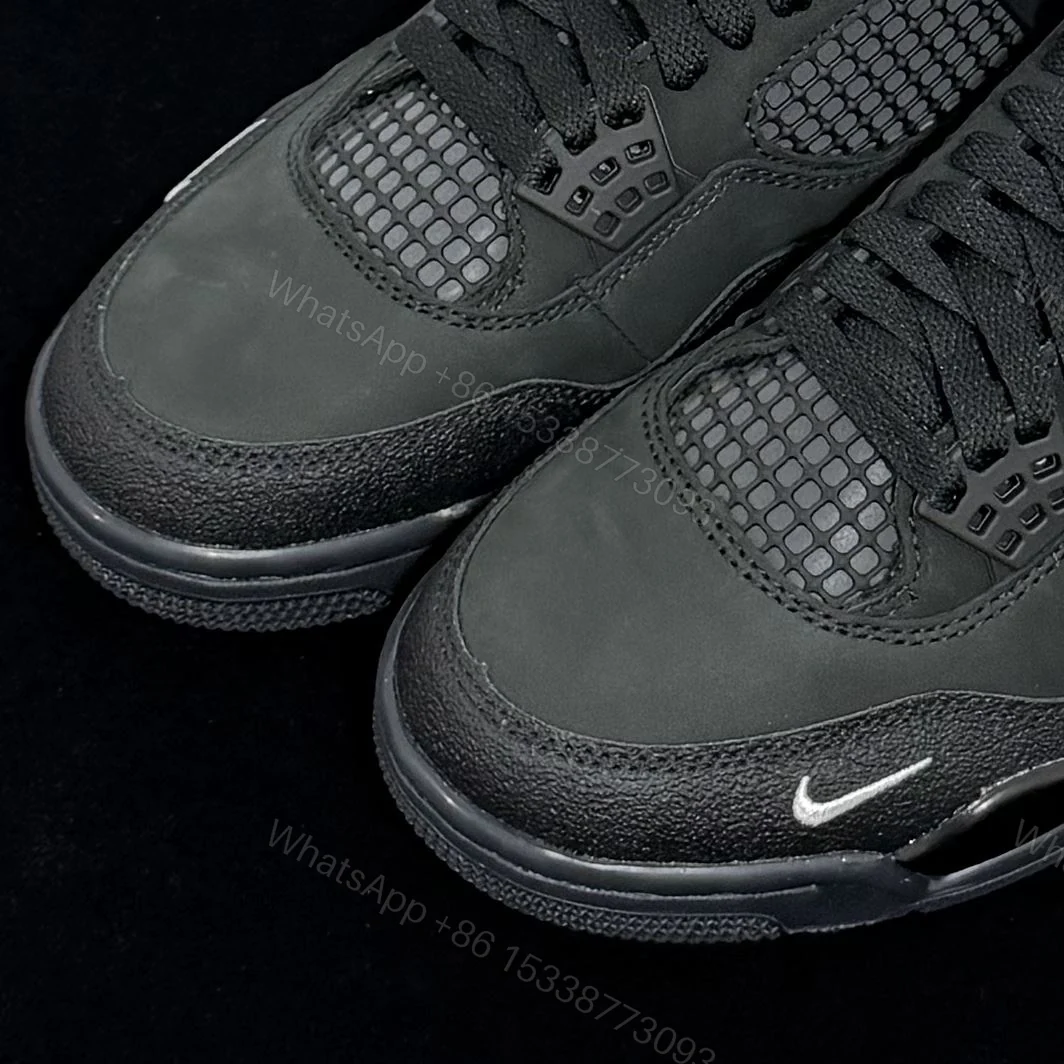 View 4 of Air Jordan 4 Retro Nigel Sylvester Brick by Brick Black