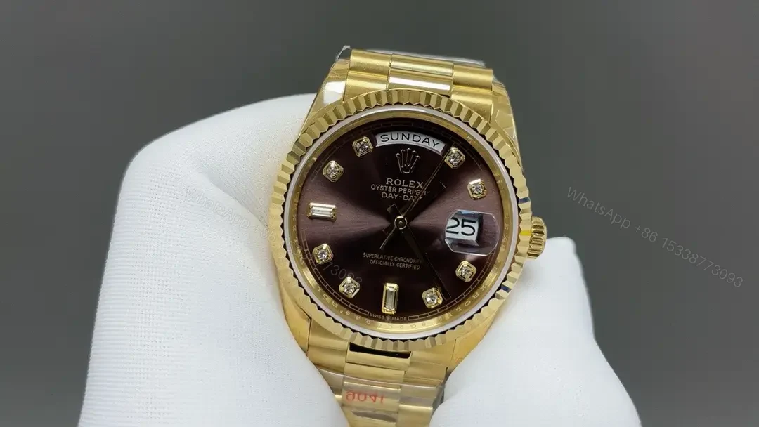 View 3 of Rolex Day-Date 36 Yellow Gold Fluted President Bull’s Eye 118238-0409