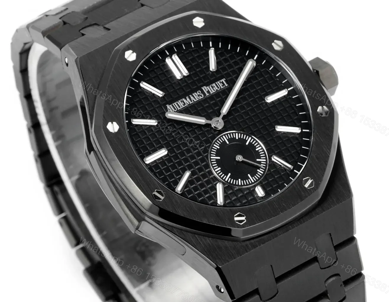 View 3 of KZ Factory Audemars Piguet Royal Oak 26591IP Series Men’s Watch – Silver Stainless Steel with Gradient Grey Dial