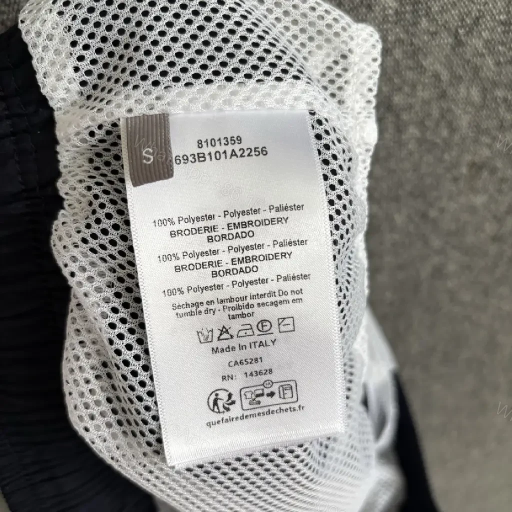 View 4 of Black Nylon Swim Shorts Drawstring Quick-Dry Dior-style