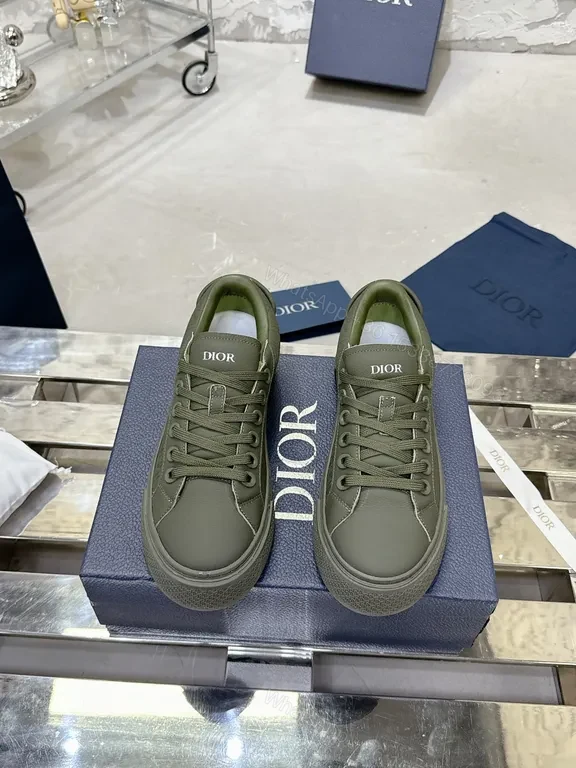 View 7 of Knit-Texture Luxury Low-Top Sneakers with Subtle Dior Detailing