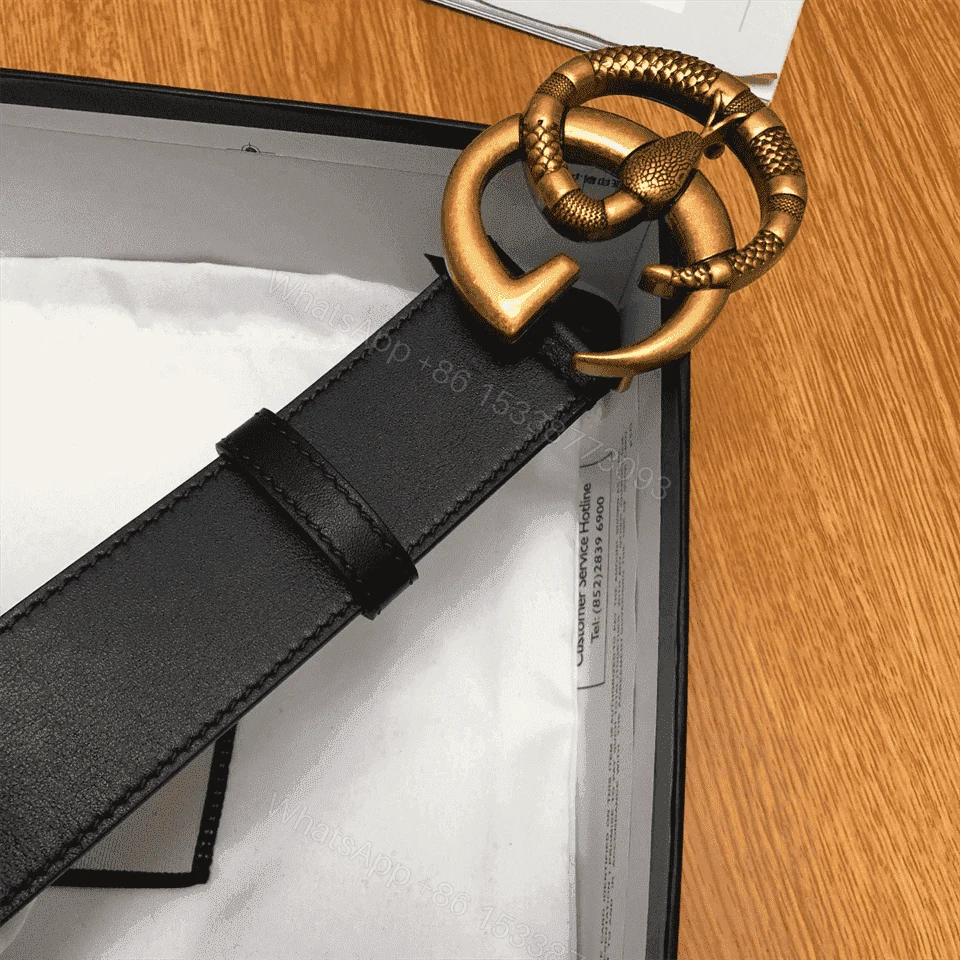View 7 of GUCCI DOUBLE G SNAKE BUCKLE BELT – B1