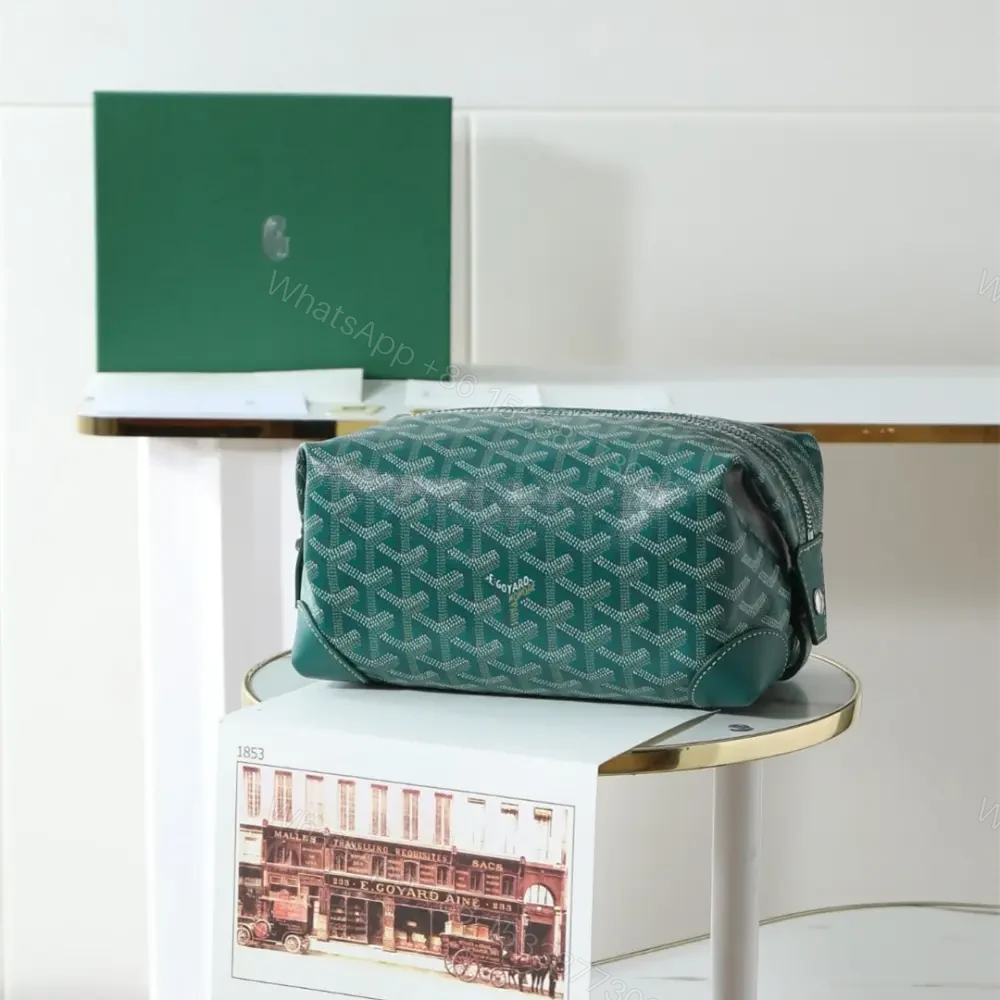 高仿Goyard*BOEING1旅行洗漱包化妝包綠色免檢版 — view 1