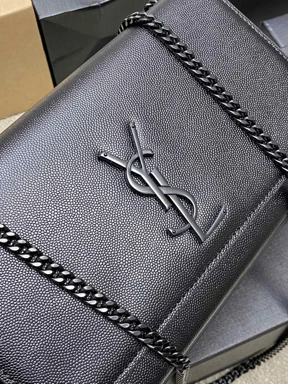 View 5 of Sleek Black Leather Wallet-on-Chain: Compact Luxury Crossbody