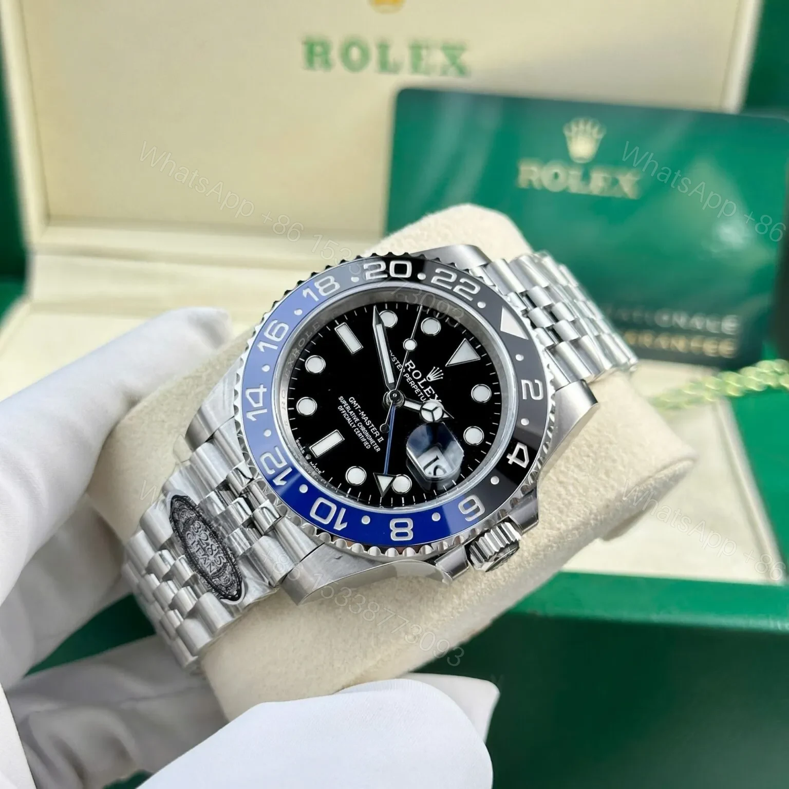 View 5 of Superclone Rolex GMT-Master II Black Dial 126710BLNR “Batgirl”