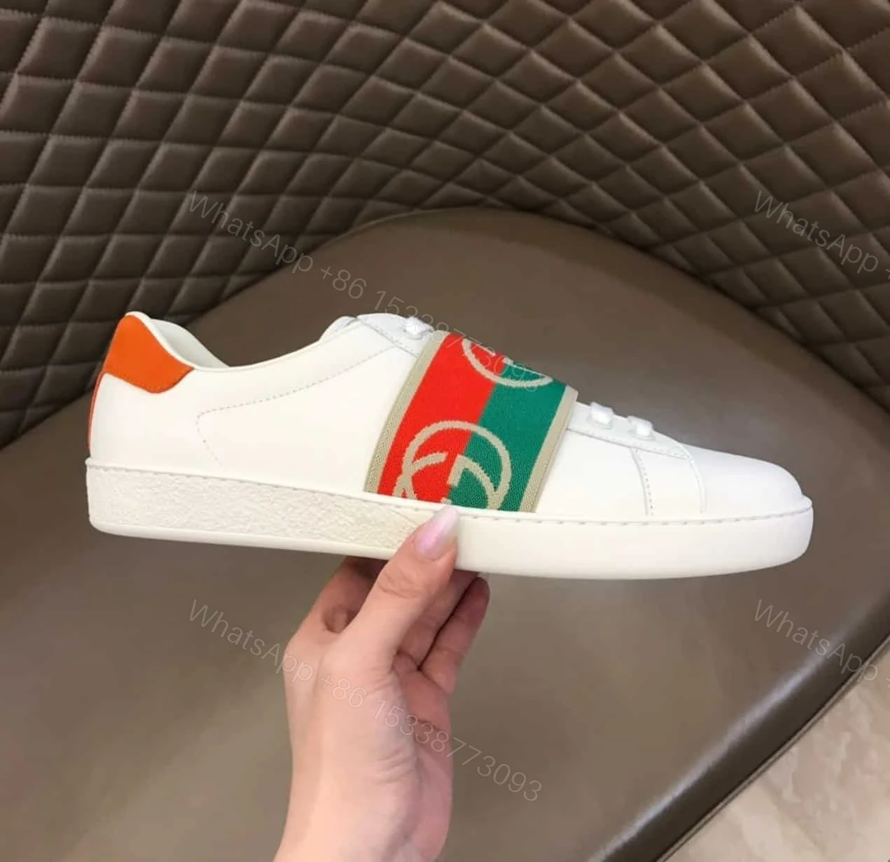View 4 of GUCCI MEN’S ACE SNEAKERS WITH ELASTIC WEB – GC213